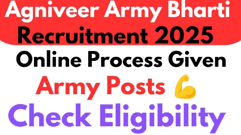 Agniveer Army Bharti 2025