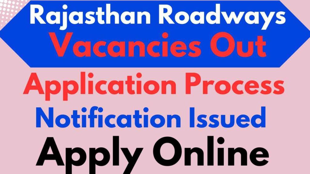 Rajasthan Roadways Conductor Vacancy